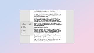 Apple Intelligence Writing Tools in Pages