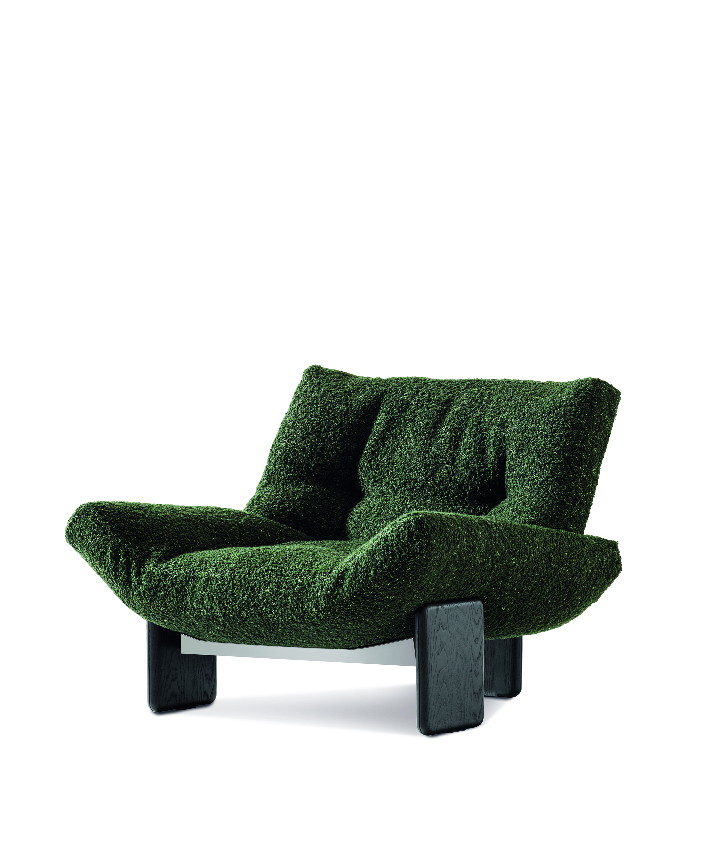 Milan Design Week Minotti Emi green accent chair