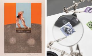 Pictured left, Triptych, by Francis Bacon, 1987–1989, . Right: Aniversario / Aniversary, by Carlos Garaicoa, 2015