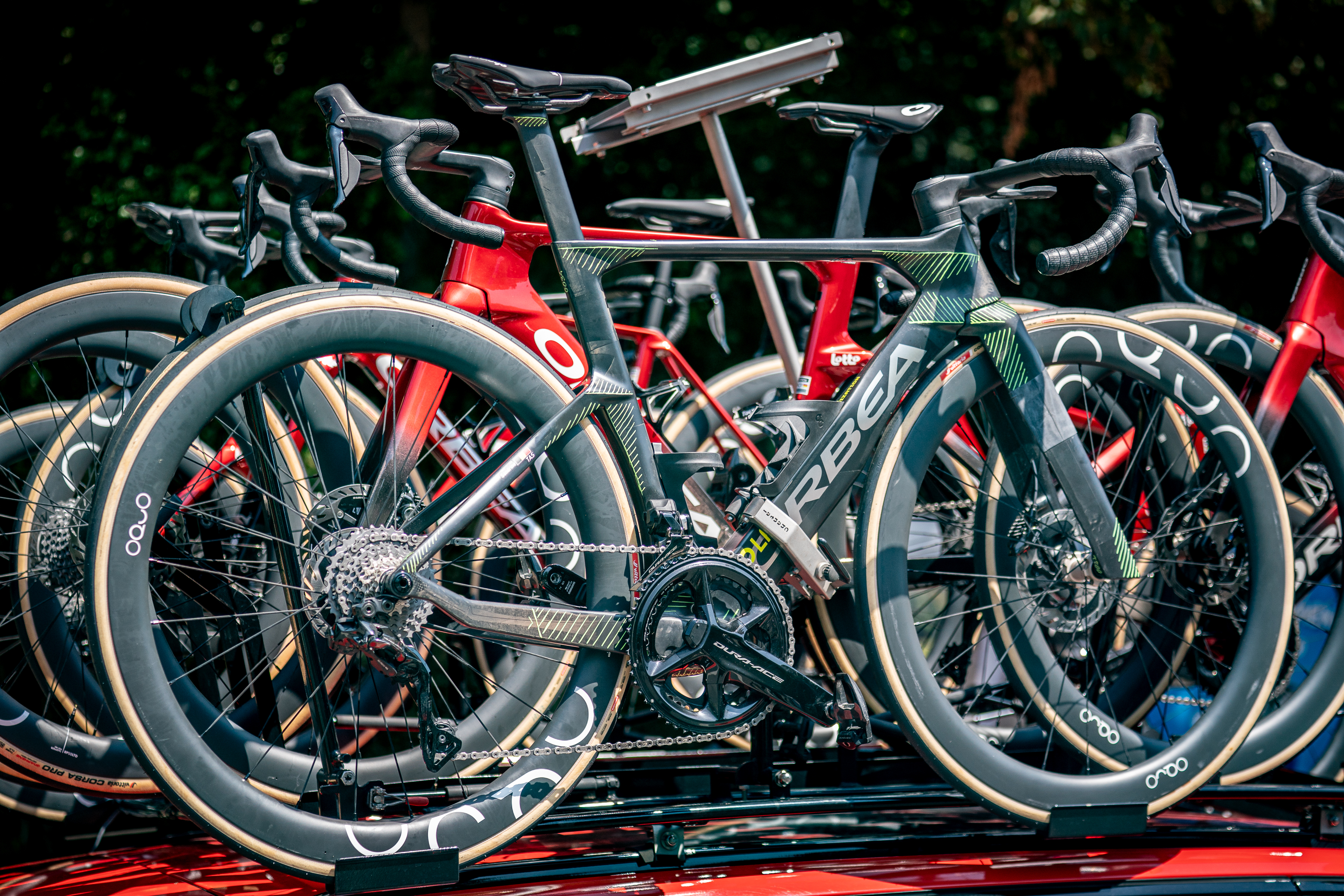 Lotto-Intermarche Ladies' Orbea aero bike at the Tour de France Femmes