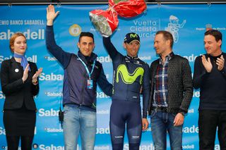 Alejandro Valverde on the Murcia pdium