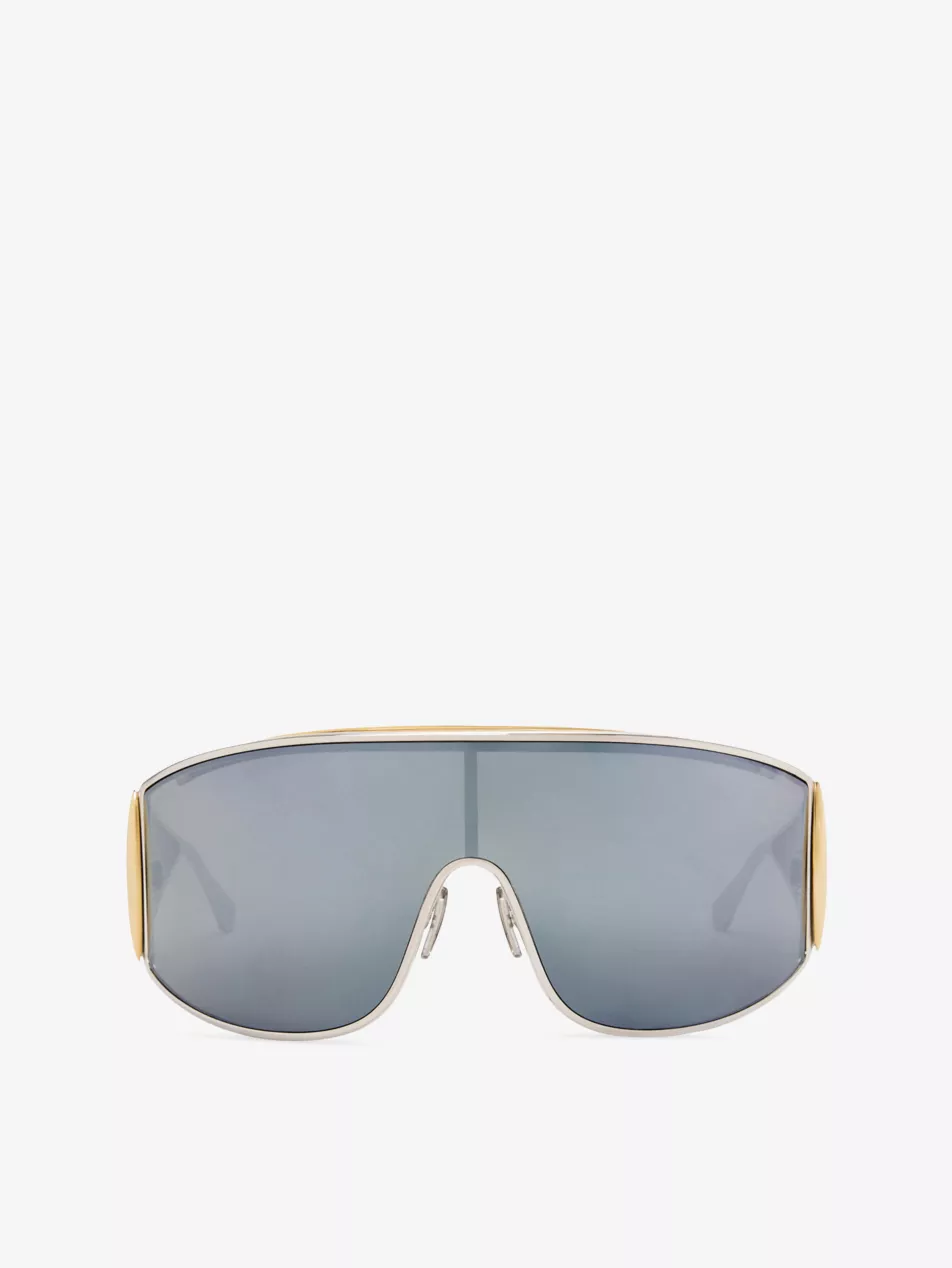 Speed Shield-Frame Metal Sunglasses