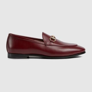 Gucci, Jordaan Loafers in Rosso Ancora