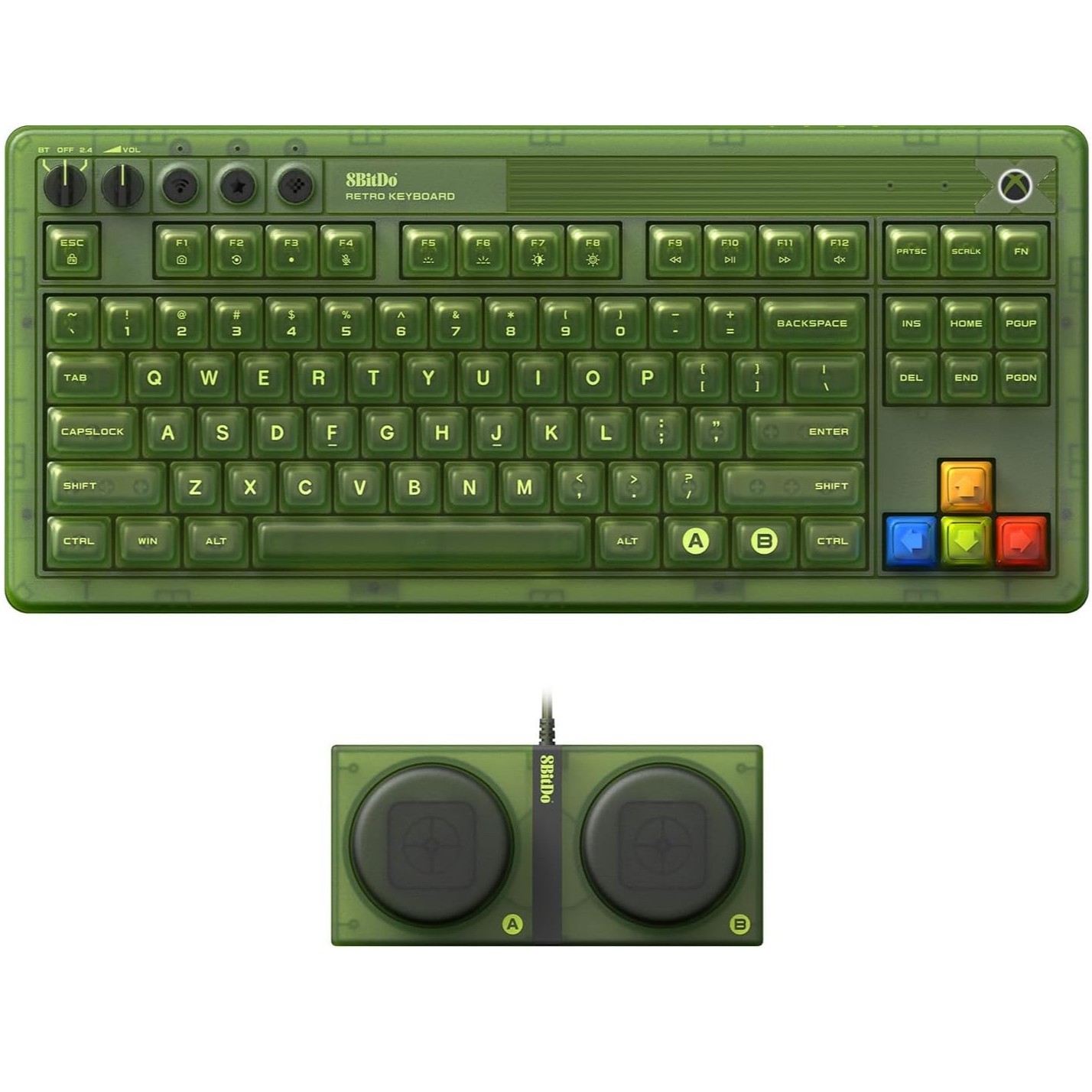 Green gaming keyboard