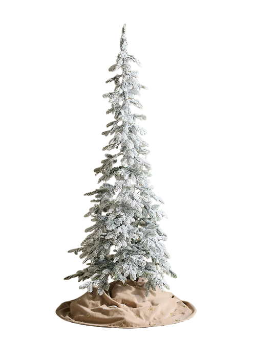 5' Artificial Flocked Pre-Lit Alpine Fir