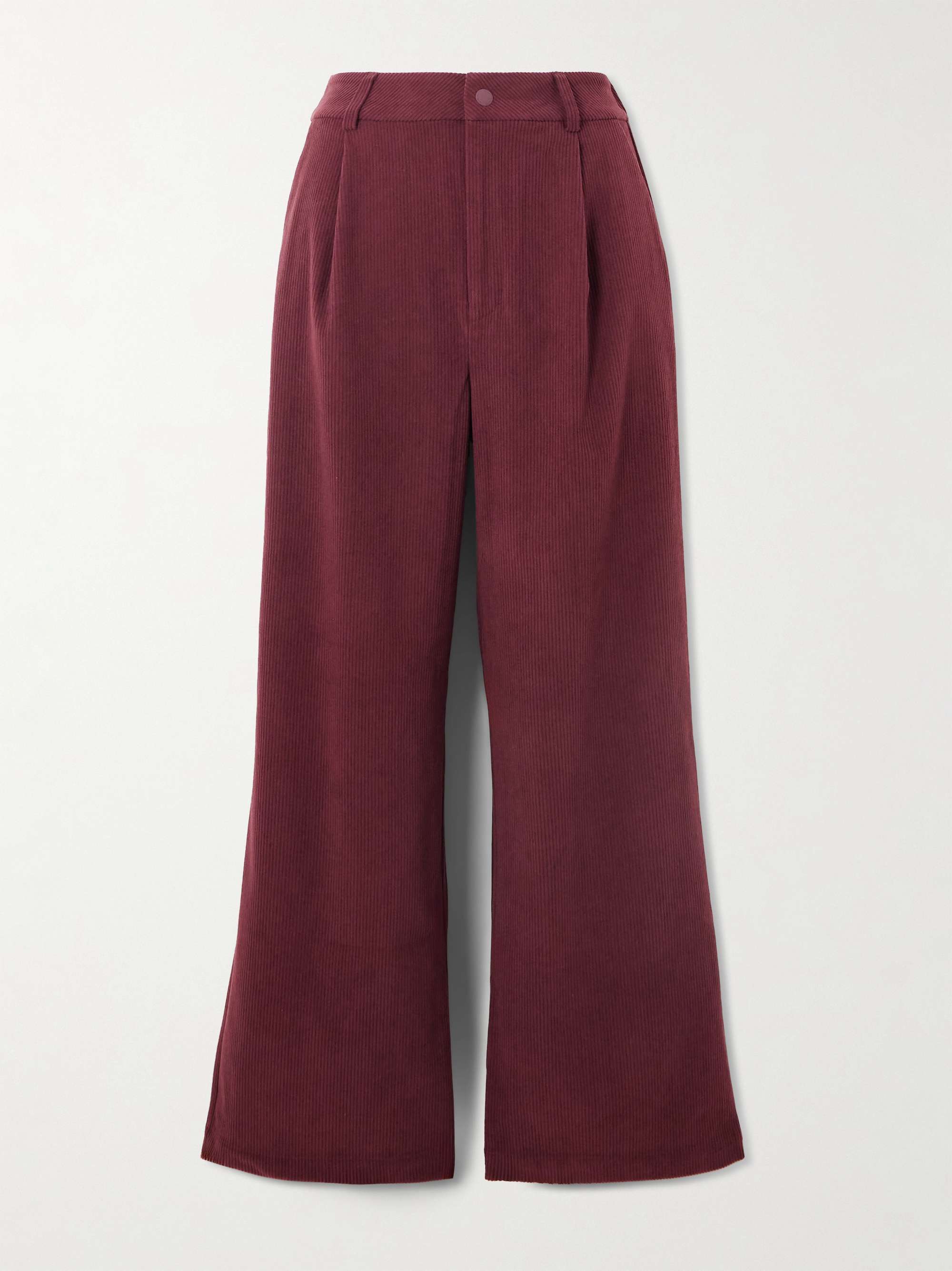 Floris Corduroy Wide-Leg Pants