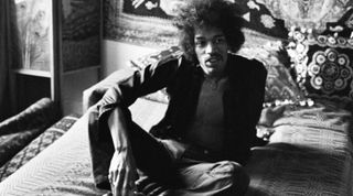 Musician Jimi Hendrix in London at his Mayfair flat which was once the residence of George Frederick Handel., 7th January 1969.