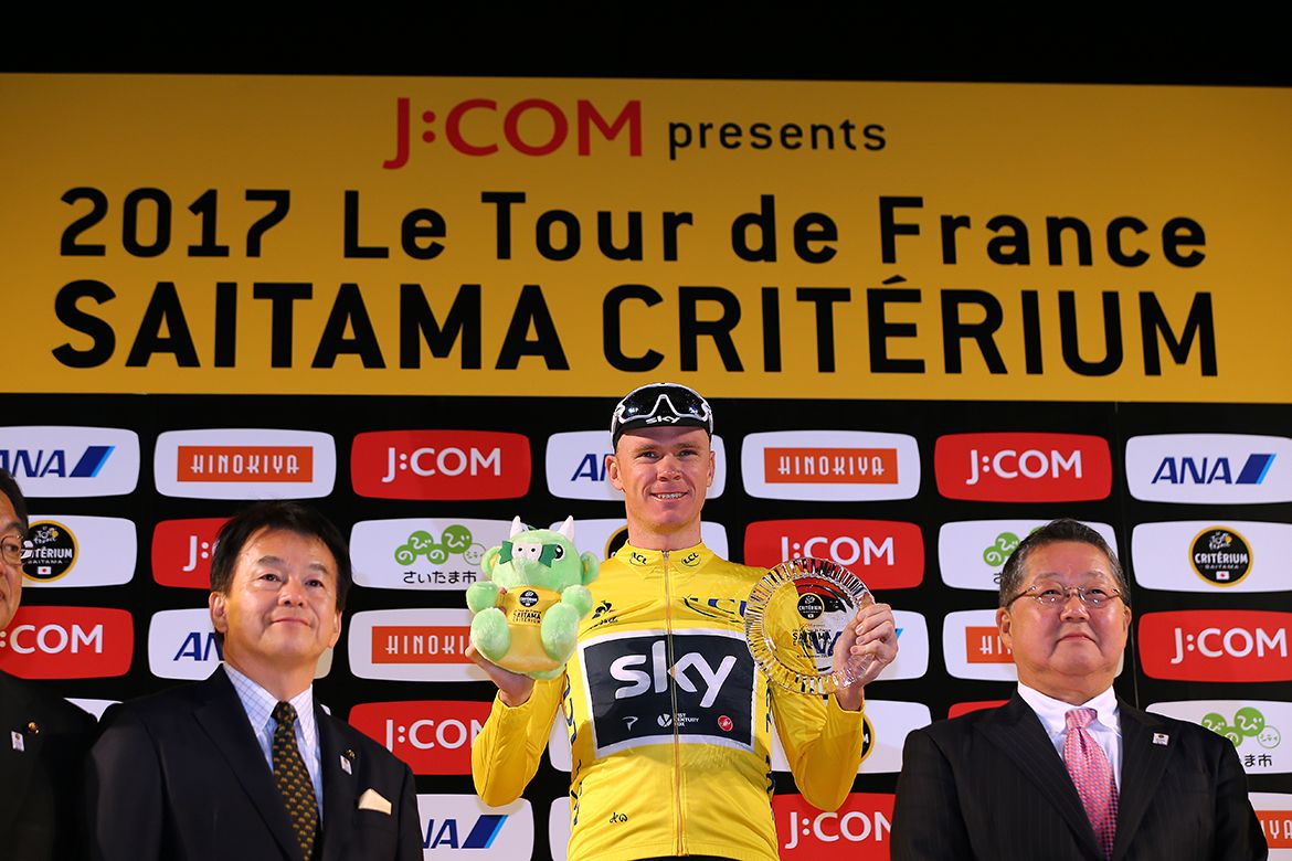 Chris Froome at the Saitama Criterium.