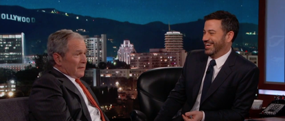 George W. Bush and Jimmy Kimmel. 