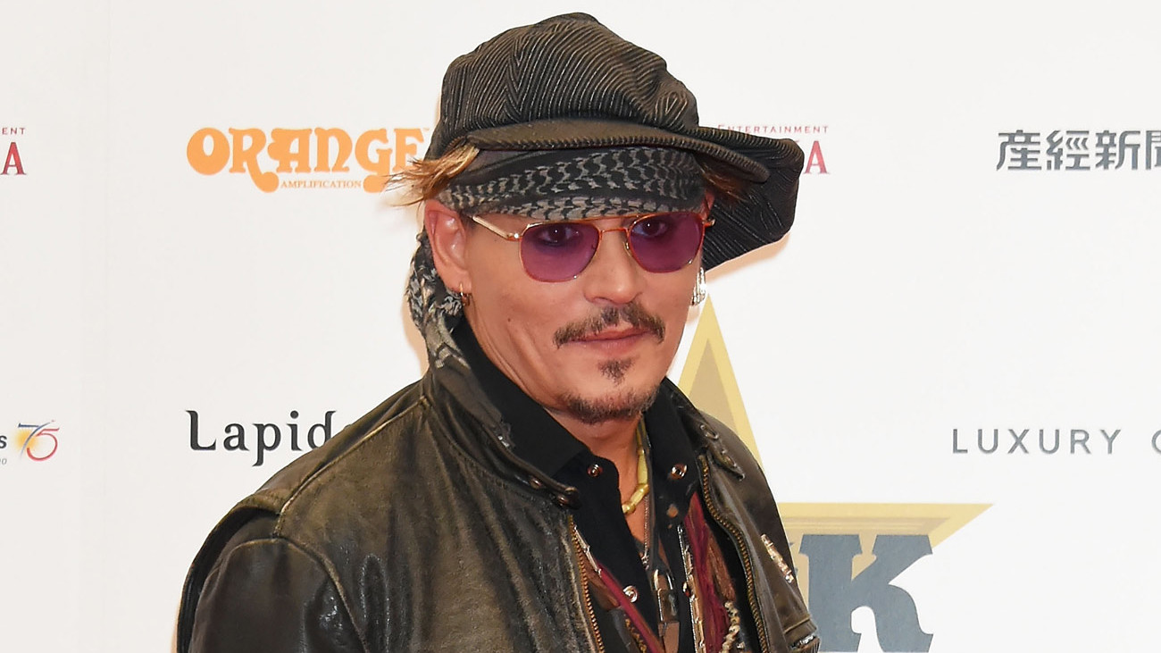 A picture of Johnny Depp at the Classic Rock Roll Of Honour