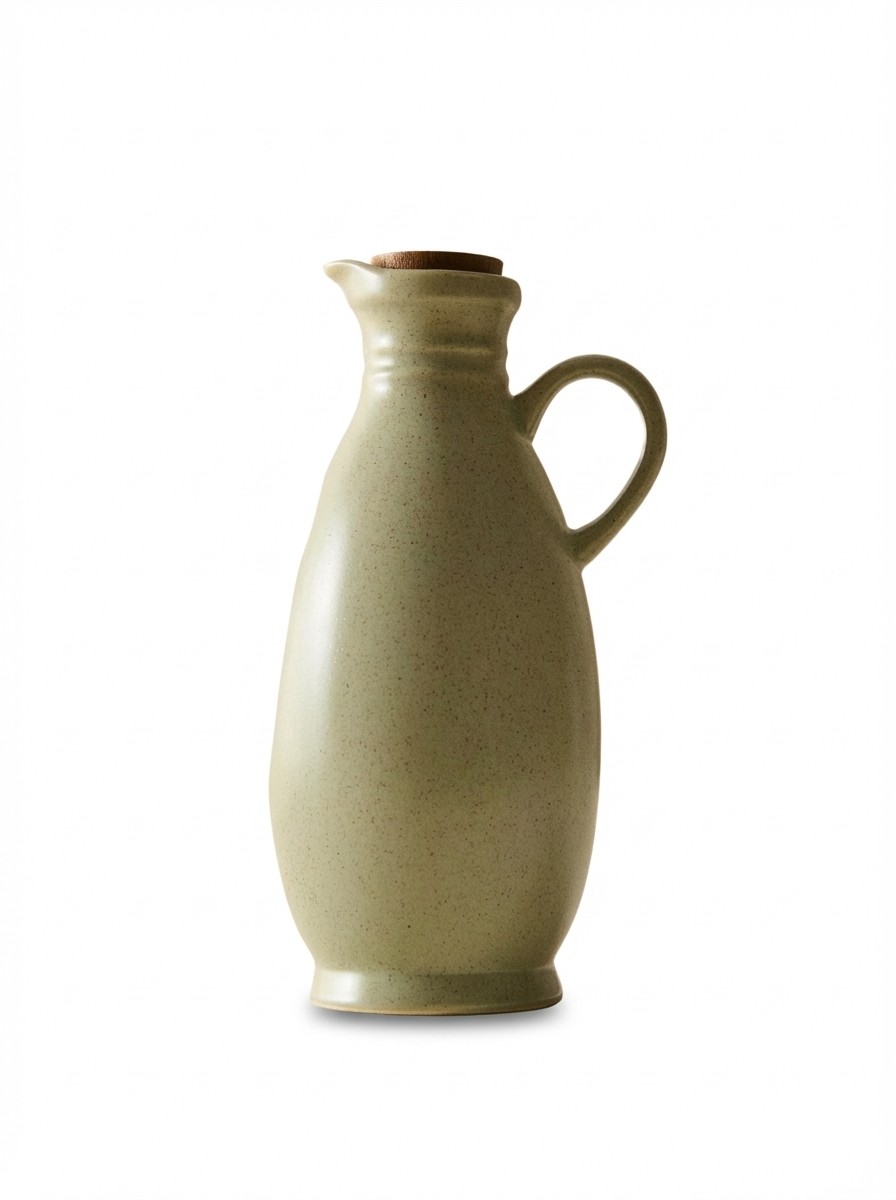 Stoneware Cruet With Lid