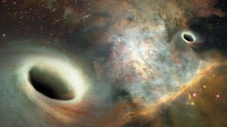 supermassive black holes orbiting