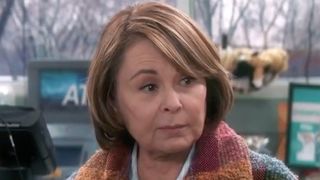 Roseanne Barr in the Season 10 trailer for Roseanne.