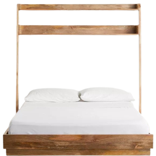 UO Leaning Over-The-Bed Storage Queen Headboard