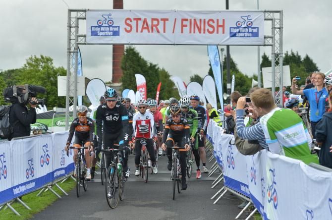 Wiggins leads of the Ride with Brad event
