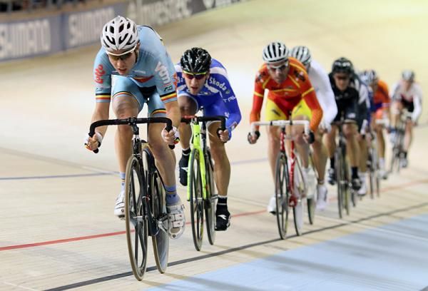 Belgium on the front and stretching out the field in the Madison.