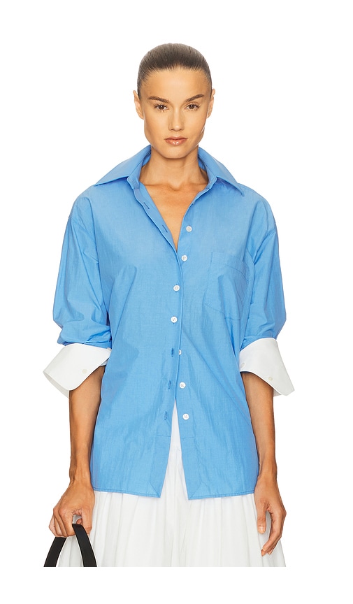 Classic Oversized Shirt in Tech Poplin