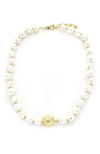 Beaded Imitation Pearl Necklace