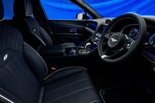 Interior of the Bentley Bentayga S in ‘Nīla Blue’, Bentley Motors x Supriya Lele