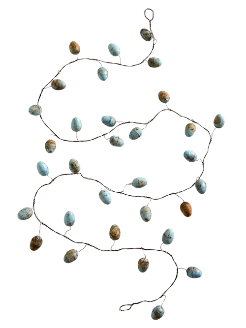 Robin Eggs Iron Garland