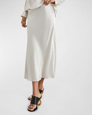 Berlin Satin Crepe Maxi Dress