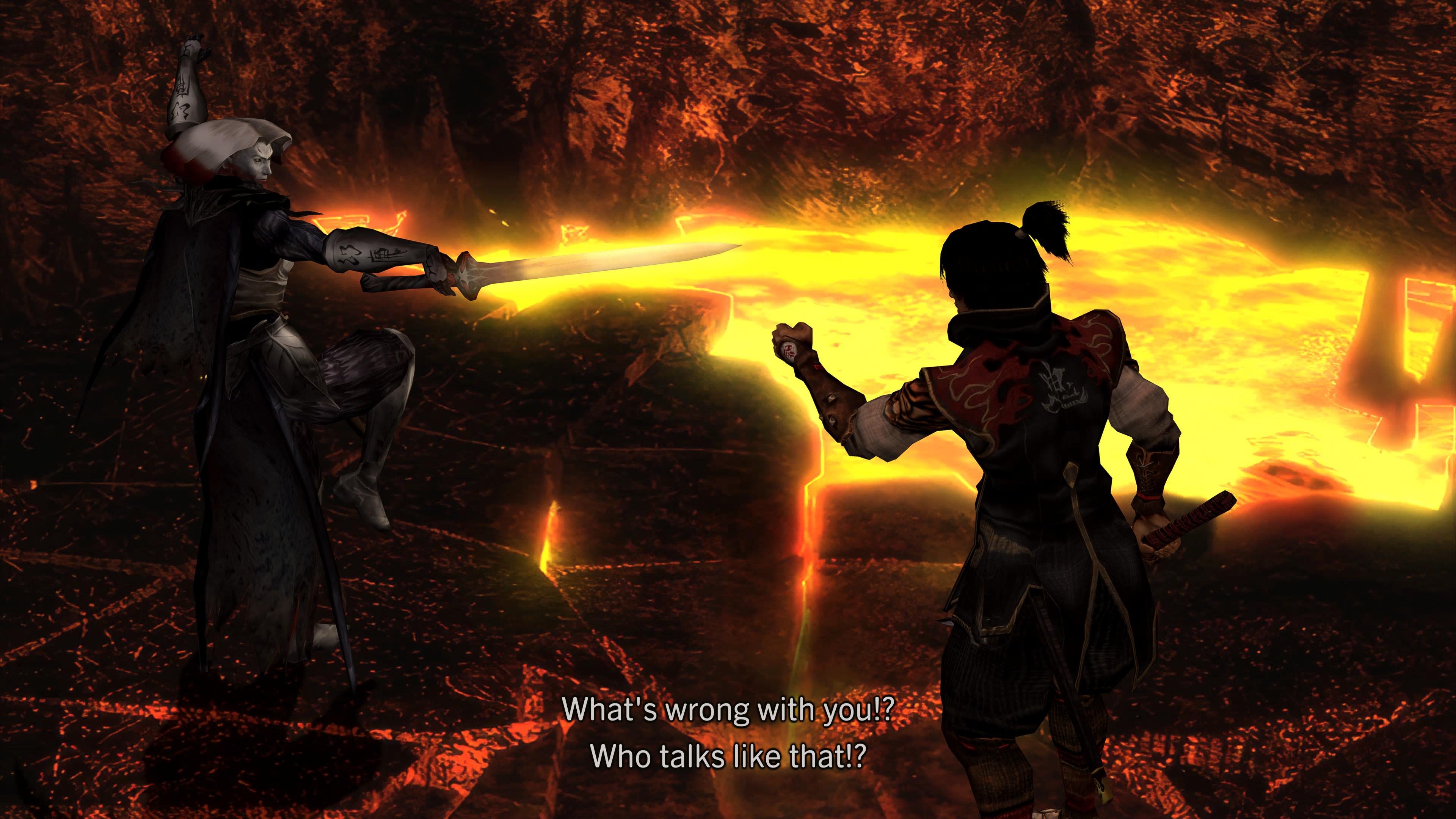 Jubei encounters Gogadantess in Onimusha 2: Samurai's Destiny remastered
