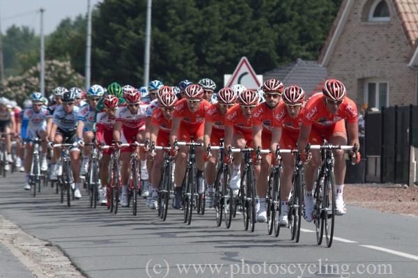 Roubaix Lille Metropole tried to control the race for the mountains jersey wearer, Anthony Colin