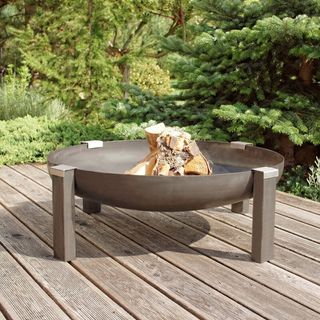 Sotomayor Stainless Steel Charcoal/Wood Burning Fire Pit