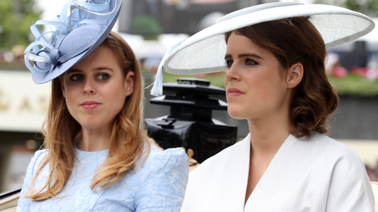 Princess Beatrice of York (L) and Princess Eugenie of York attend Royal Ascot Day 1 at Ascot Racecourse on June 19, 2018 in Ascot, United Kingdom.