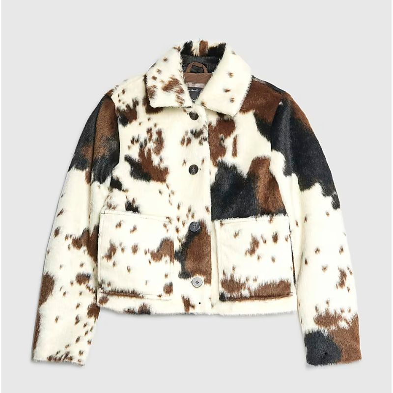 River Island , Cow Print Short Jacket
