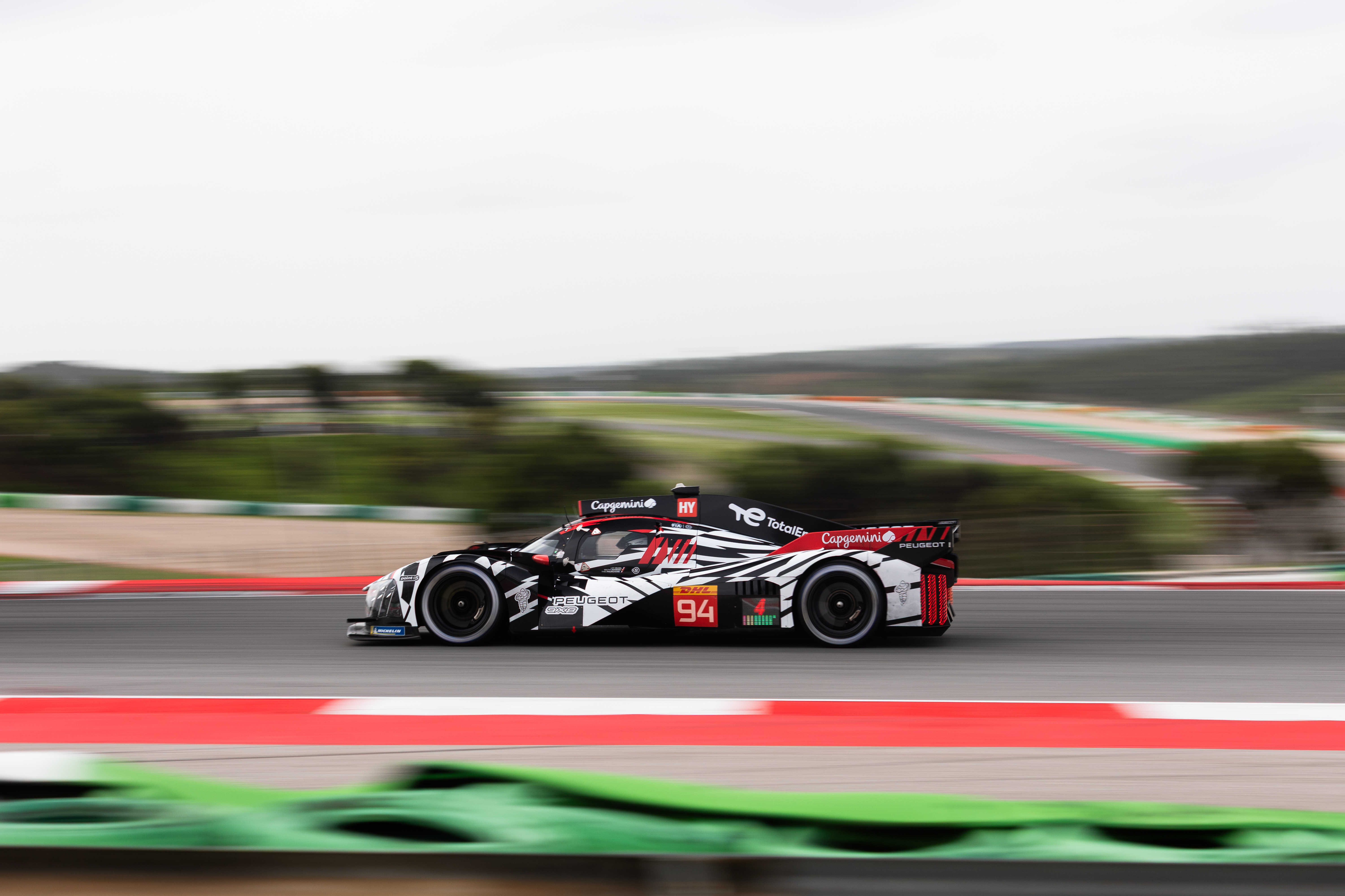 94 QUINN Alex (grb), CASSIDY Nick (nzl), DI RESTA Paul (gbr), VANDOORNE Stoffel (bel), DUVAL Loic (fra), JAKOBSEN Malthe (dnk), POURCHAIRE Th&amp;eacute;o (fra), Peugeot TotalEnergies, Peugeot 9X8 #94, action during the Peugeot private test session on the Autodromo Internacional do Algarve from March 3 to 4, 2026 in Portimao, Portugal - Photo Joao Filipe / DPPI