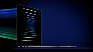 Samsung Galaxy Book 5 Pro on stylized background