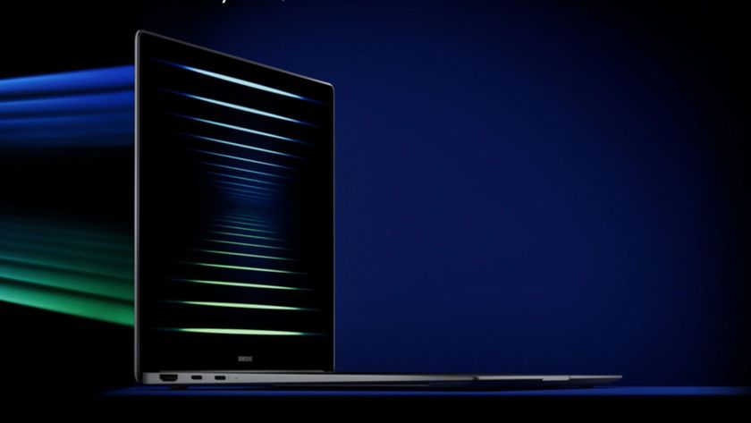 Samsung Galaxy Book 5 Pro on stylized background