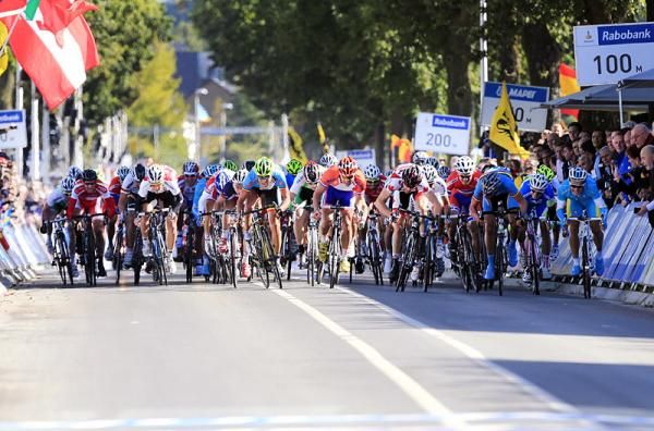 A field sprint decided the U23 men's road race world championship.