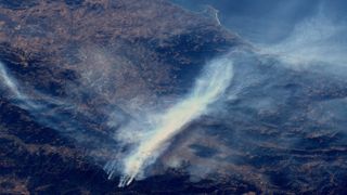 NASA astronaut Andrew Morgan shared a trio of images of fires in Northern California on Oct. 30, 2019.
