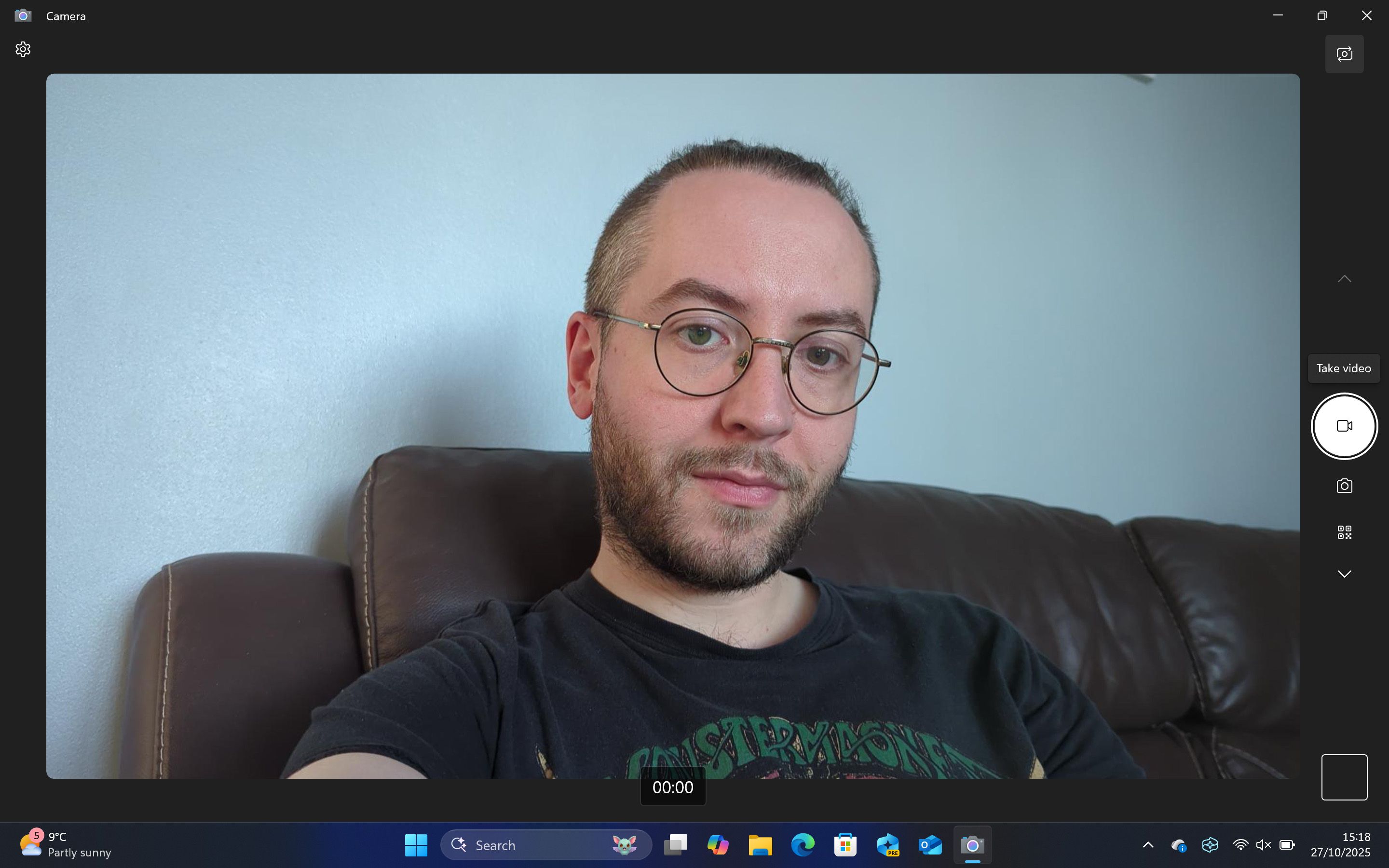 Comparison photograph of using a built-in ASUS Zenbook webcam against a Google Pixel 7 Pro