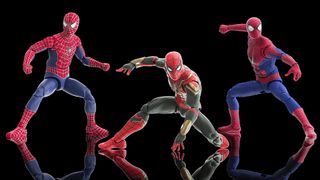 All three Marvel Legends Spider-Man: No Way Home toys