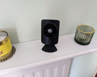 Simplisafe Indoor Camera being tested in writer's home