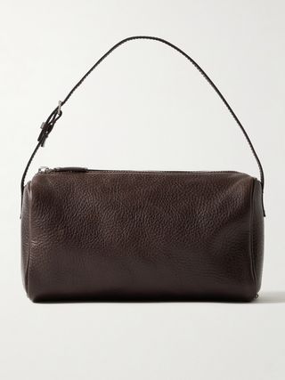 90s Small Textured-Leather Tote