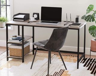 A modern desk in a home office
