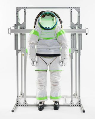 Z-1 Spacesuit Prototype During Testing