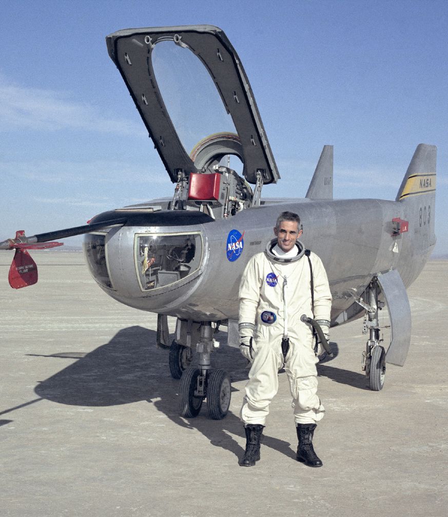 Space History Photo: Test Pilot John A. Manke and M2-F3 Lifting Body Sns-Brigh10