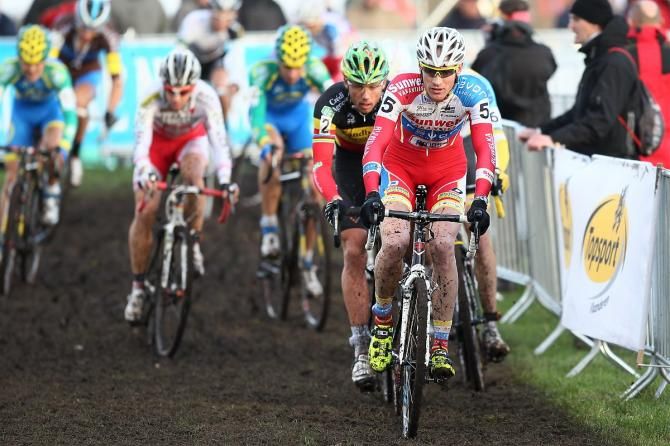 Klaas Vantornout (Sunweb-Revor) at the head of the race.