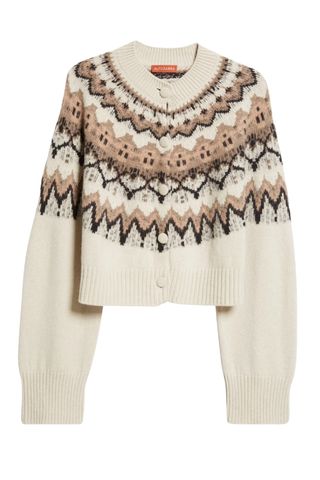 Barnum Wool Blend Fair Isle Cardigan