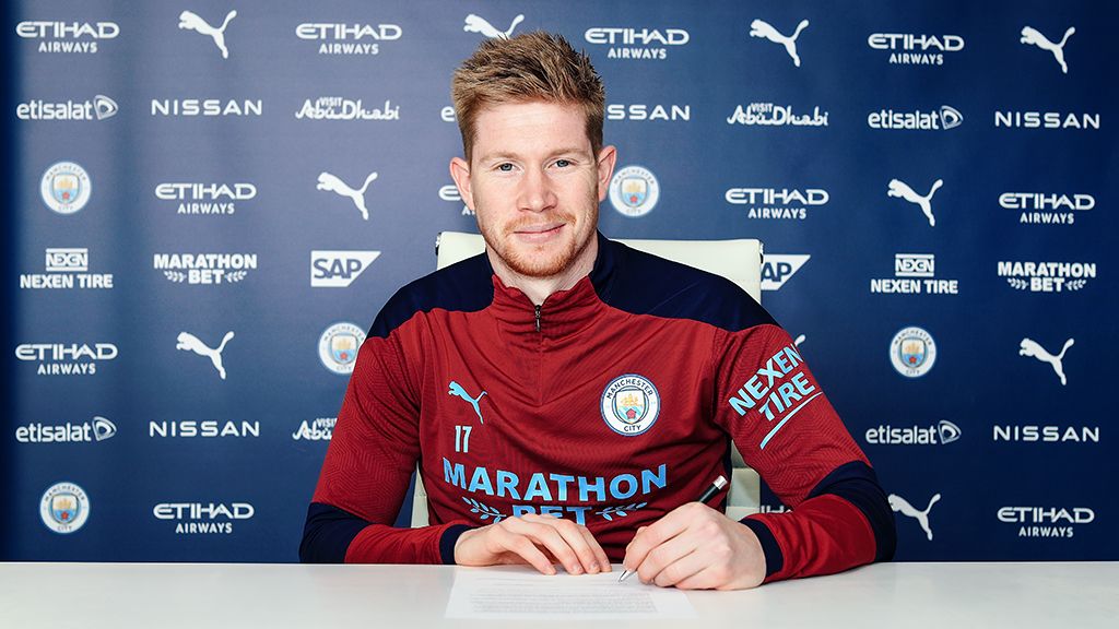 Kevin De Bruyne has signed a new contract extension at Manchester City