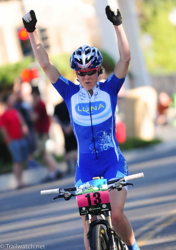 Georgia Gould (Luna Pro Team) takes the win in the Fat Tire Crit
