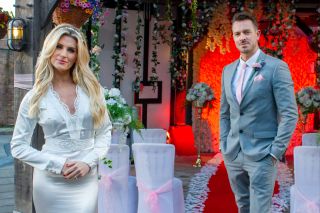 Darren and Mandy wedding day in Hollyoaks