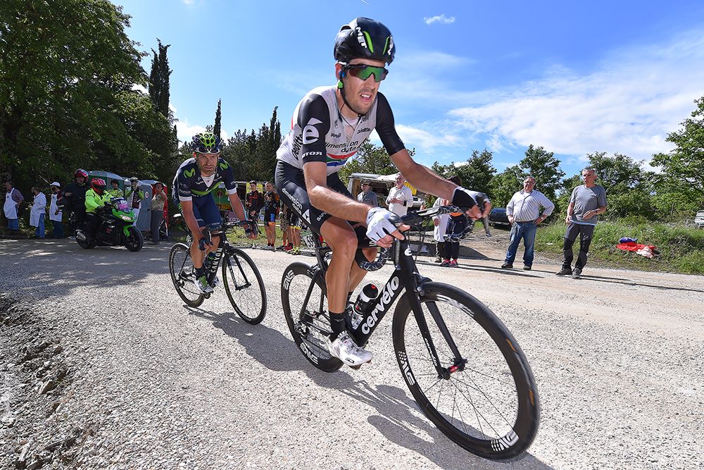 Jaco Venter (Dimension Data) on the gravel