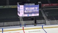 The new Daktronics videoboards at CURE Insurance Arena. 