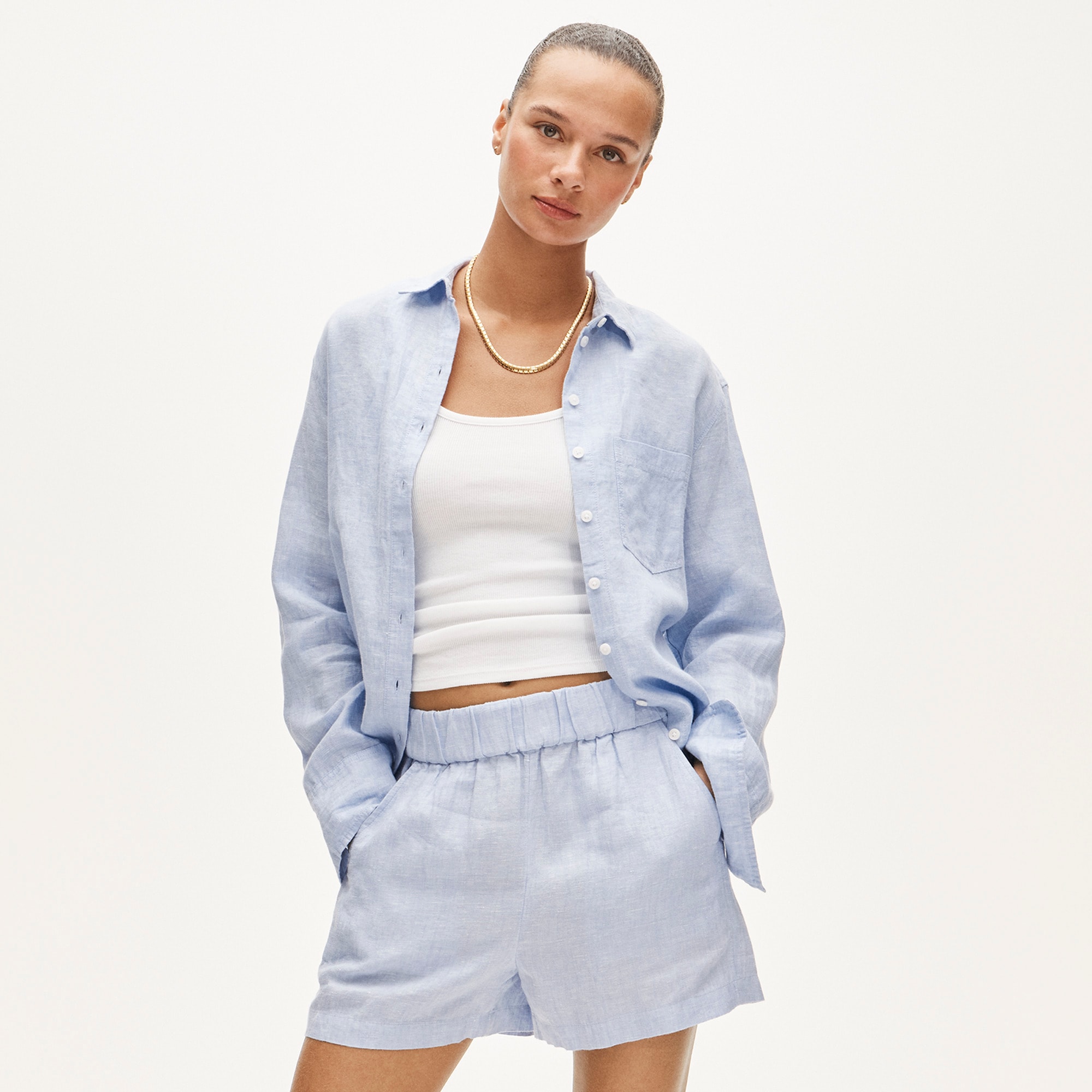 Tropez Short in Linen